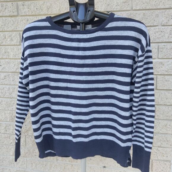 Liz Claiborne Women's Striped Sweater 100% Cotton - Picture 1 of 7